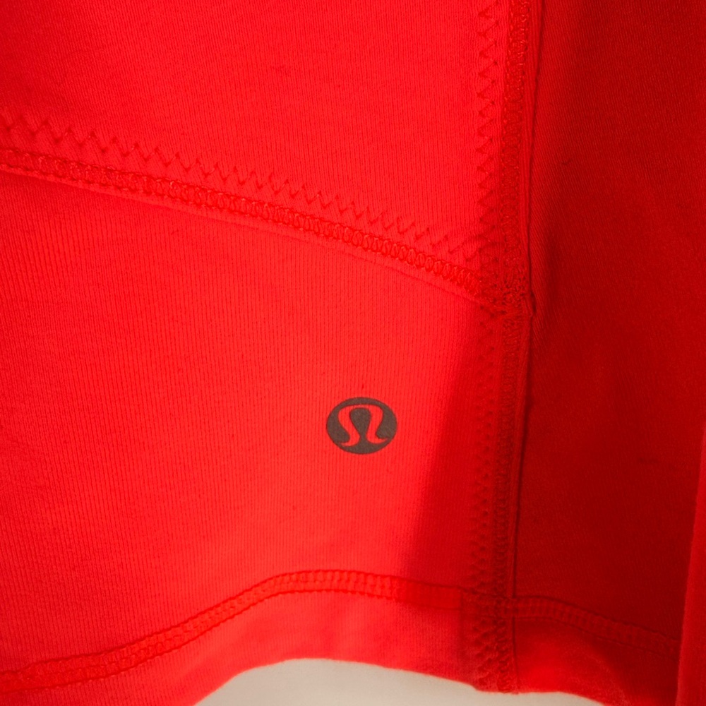 Lululemon Define Jacket Size 6 Coral + Black Striped Flare - Picture 8 of 8